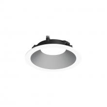 Nora NAPF-3RDNHZMPW/CL - 3" Apollo Round Flanged Downlight Trim with Clear Lens, Haze Reflector / Matte Powder White