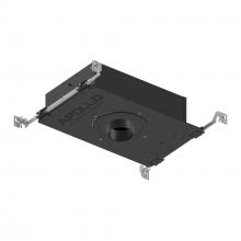 Nora NHAPIC-3R20L24040DC - 3" Apollo Round IC Air-Tight New Construction Housing w/ 1.625" to 2" Ceiling Collar,