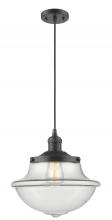 Innovations Lighting 201C-OB-G542 - Oxford - 1 Light - 12 inch - Oil Rubbed Bronze - Cord hung - Mini Pendant