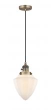Innovations Lighting 201CSW-BB-G661-7 - Bullet - 1 Light - 7 inch - Brushed Brass - Cord hung - Mini Pendant