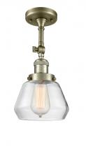 Innovations Lighting 201F-AB-G172 - Fulton - 1 Light - 7 inch - Antique Brass - Adjustable Semi-Flush Mount