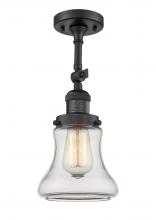 Innovations Lighting 201F-BK-G192 - Bellmont - 1 Light - 6 inch - Matte Black - Adjustable Semi-Flush Mount