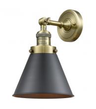 Innovations Lighting 203-AB-M13-BK - Appalachian - 1 Light - 8 inch - Antique Brass - Adjustable Sconce