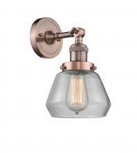 Innovations Lighting 203-AC-G172 - Fulton - 1 Light - 7 inch - Antique Copper - Adjustable Sconce