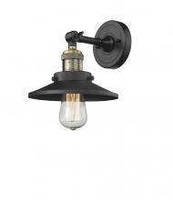 Innovations Lighting 203-BAB-M6 - Railroad - 1 Light - 8 inch - Black Antique Brass - Adjustable Sconce