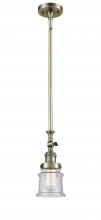Innovations Lighting 206-AB-G184S - Canton - 1 Light - 5 inch - Antique Brass - Stem Hung - Adjustable Mini Pendant