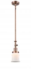 Innovations Lighting 206-AC-G181S - Canton - 1 Light - 5 inch - Antique Copper - Stem Hung - Adjustable Mini Pendant