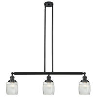 Innovations Lighting 213-BK-G302 - Colton - 3 Light - 38 inch - Matte Black - Stem Hung - Adjustable Island Light