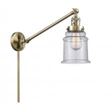 Innovations Lighting 237-AB-G184 - Canton - 1 Light - 8 inch - Antique Brass -Adjustable Swing Arm