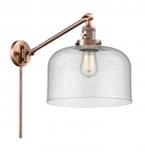 Innovations Lighting 237-AC-G74-L - Bell - 1 Light - 12 inch - Antique Copper -Adjustable Swing Arm
