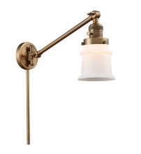 Innovations Lighting 237-BB-G181S-LED - Canton - 1 Light - 8 inch - Brushed Brass -Adjustable Swing Arm