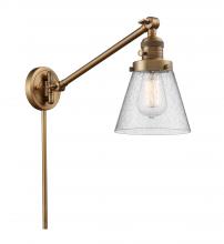 Innovations Lighting 237-BB-G64-LED - Cone - 1 Light - 8 inch - Brushed Brass -Adjustable Swing Arm