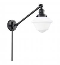 Innovations Lighting 237-BK-G531-LED - Oxford - 1 Light - 8 inch - Matte Black -Adjustable Swing Arm