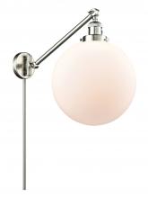 Innovations Lighting 237-SN-G201-12 - Beacon - 1 Light - 12 inch - Brushed Satin Nickel -Adjustable Swing Arm