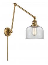 Innovations Lighting 238-BB-G72 - Bell - 1 Light - 8 inch - Brushed Brass -Adjustable Swing Arm