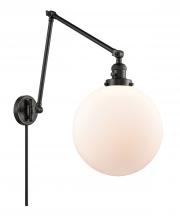 Innovations Lighting 238-BK-G201-12 - Beacon - 1 Light - 12 inch - Matte Black -Adjustable Swing Arm
