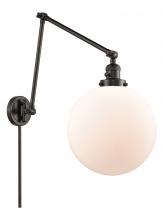 Innovations Lighting 238-OB-G201-12 - Beacon - 1 Light - 12 inch - Oil Rubbed Bronze -Adjustable Swing Arm