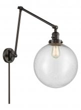 Innovations Lighting 238-OB-G204-12 - Beacon - 1 Light - 12 inch - Oil Rubbed Bronze -Adjustable Swing Arm
