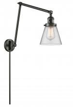 Innovations Lighting 238-OB-G62 - Cone - 1 Light - 8 inch - Oil Rubbed Bronze -Adjustable Swing Arm