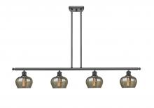 Innovations Lighting 516-4I-BK-G96 - Fenton - 4 Light - 48 inch - Matte Black - Cord hung - Island Light