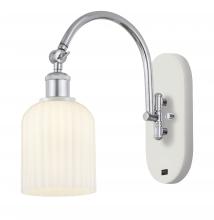 Innovations Lighting 518-1W-WPC-G559-5GWH - Bridal Veil - 1 Light - 5 inch - White Polished Chrome - Adjustable Swing Arm
