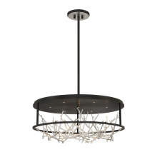 Eurofase 38097-027 - AERIE,7LT,LED,RND,CHA,BLK/SIL