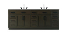 Elegant VF29784DMMB - Alden 84 inch Double Bathroom Vanity in Mocha Brown