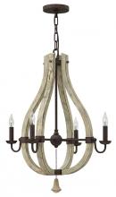 Fredrick Ramond Merchant FR40574IRR - Small Open Frame Single Tier Chandelier